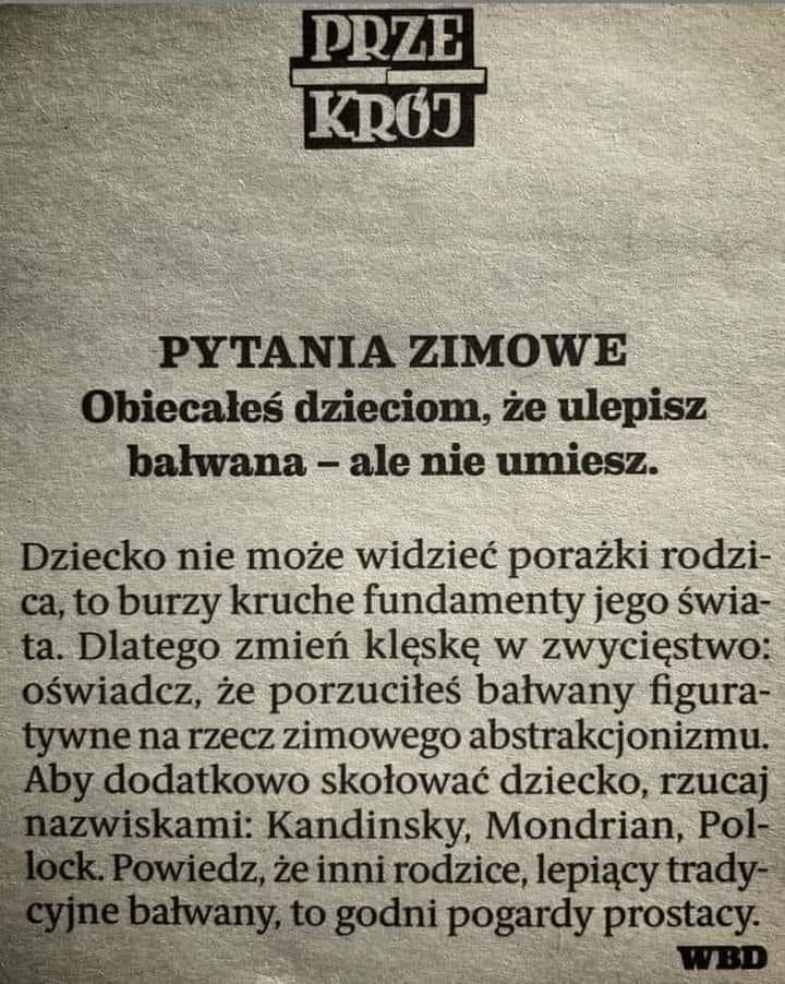 Ulepimy dziś bałwana...