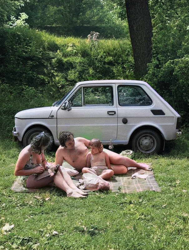 Wakacje ze starymi w latach 90
