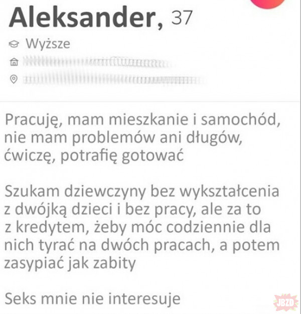Idealny facet dla p0lki XD
